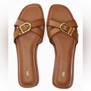 Zara Brown Sandals